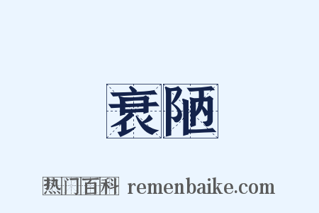 衰陋是什么意思的图片